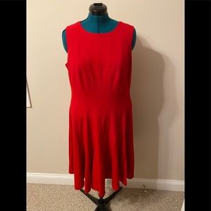 3 for $30 - Red 14W Calvin Klein A-line dress